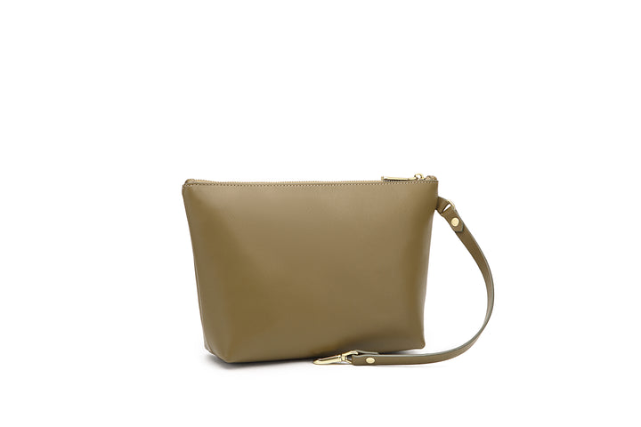 Naomi Zipper Clutch | Fatigue Leather