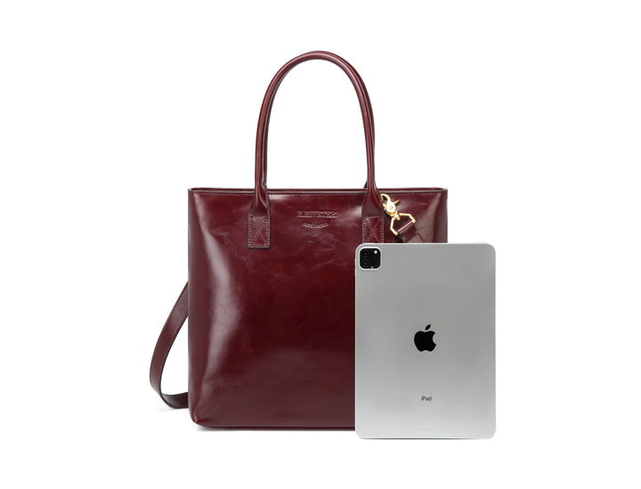 Eleanor Tote | Cherry Leather