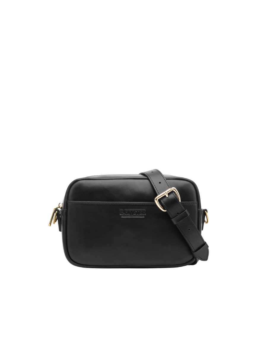 Jane Crossbody Bag | Black Leather
