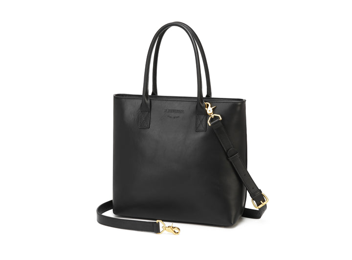 Eleanor Tote | Black Leather