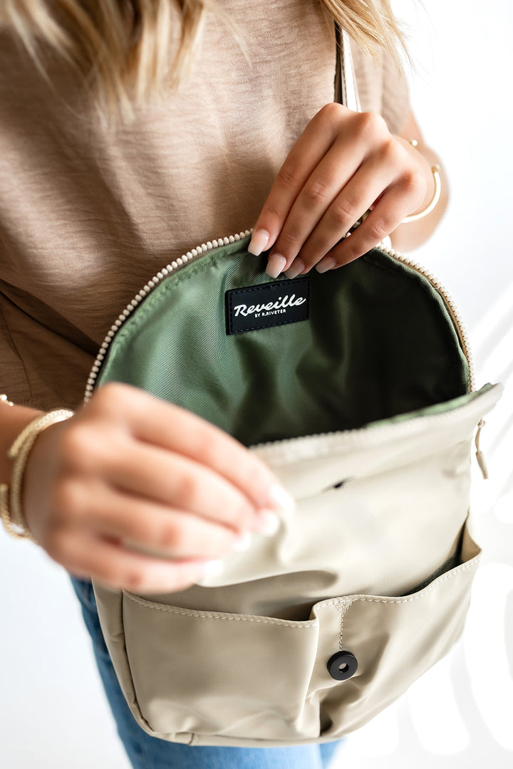 Sally Crossbody | Reveille Khaki Nylon