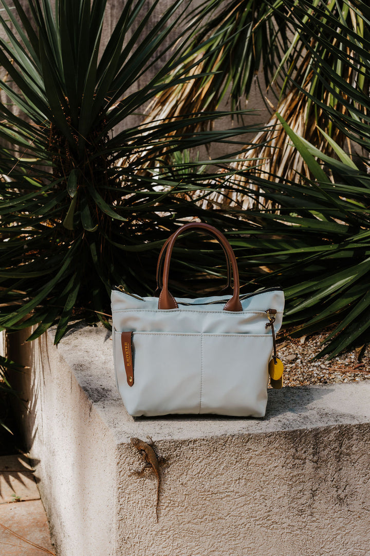 Dot | Slate Nylon + Brown Leather