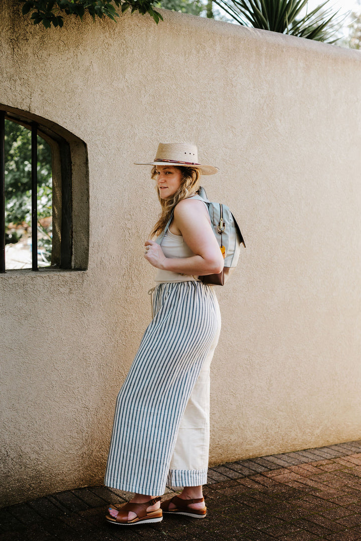 Corbin | Slate Nylon + Brown Leather