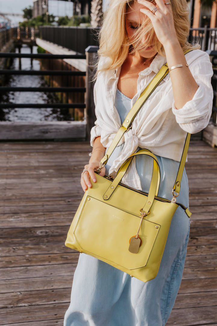 Marcy Satchel | Limoncello Leather