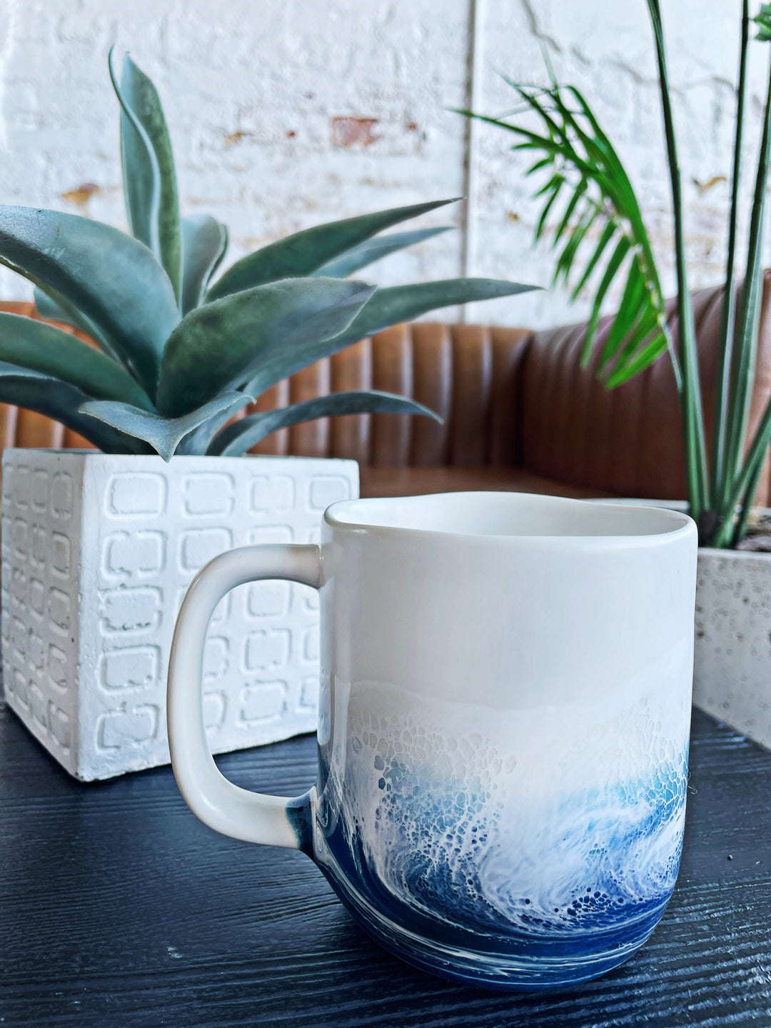 16 oz. Ceramic Coffee Mug (Coastal Waves)