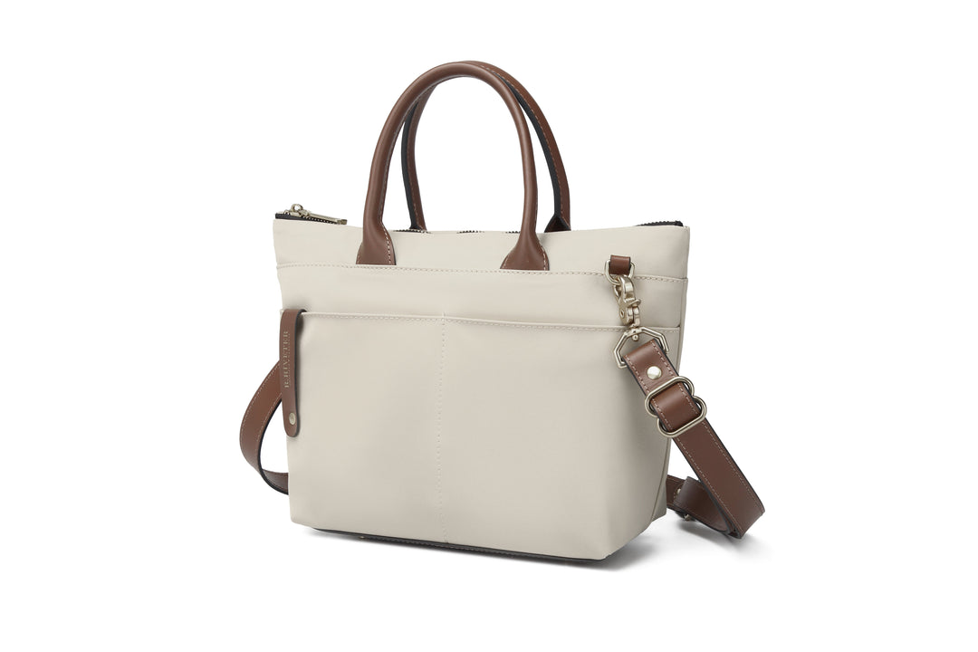 Dot | Khaki Nylon + Brown Leather