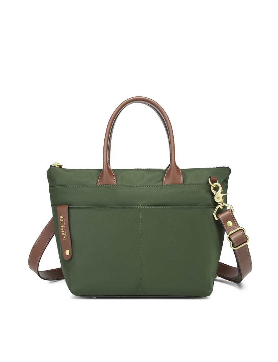 Dot Fatigue Nylon Brown Leather – Riveter