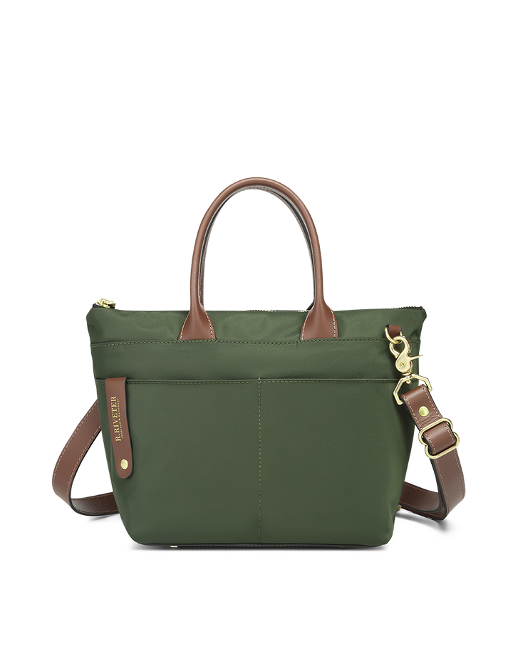 Dot | Fatigue Nylon + Brown Leather