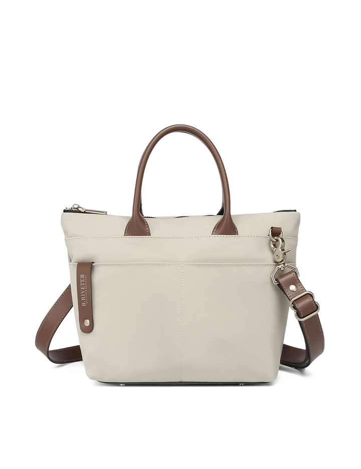 Dot | Khaki Nylon + Brown Leather