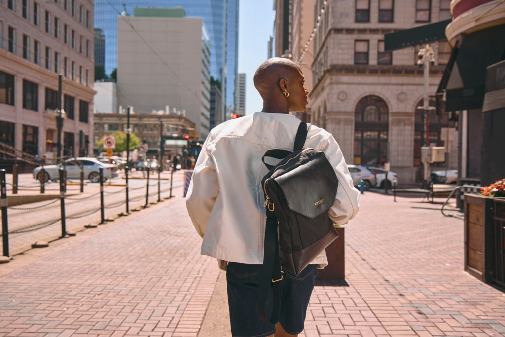 Corbin | Black Nylon + Leather