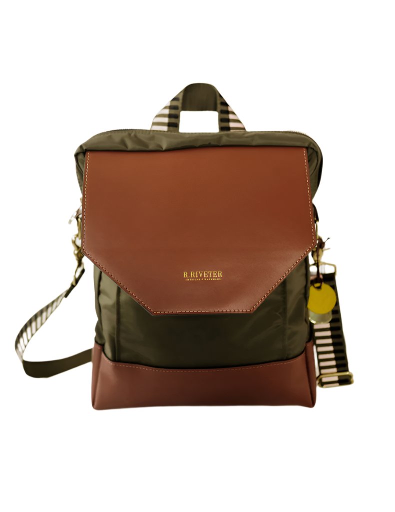 Corbin Fatigue Nylon Brown Leather R. Riveter
