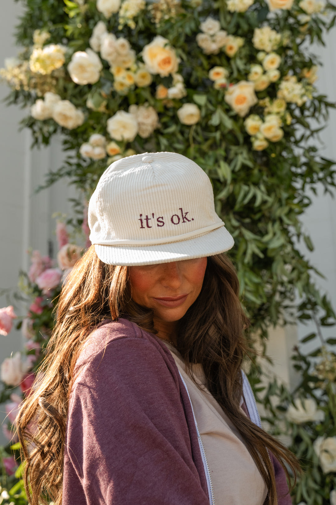 Ivory its ok. Corduroy Jane Hat | R. Riveter x Nightbirde Foundation Collection