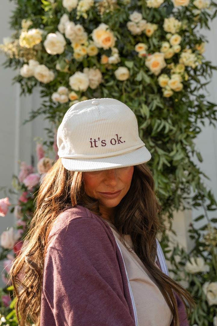 Ivory its ok. Corduroy Jane Hat | R. Riveter x Nightbirde Foundation Collection