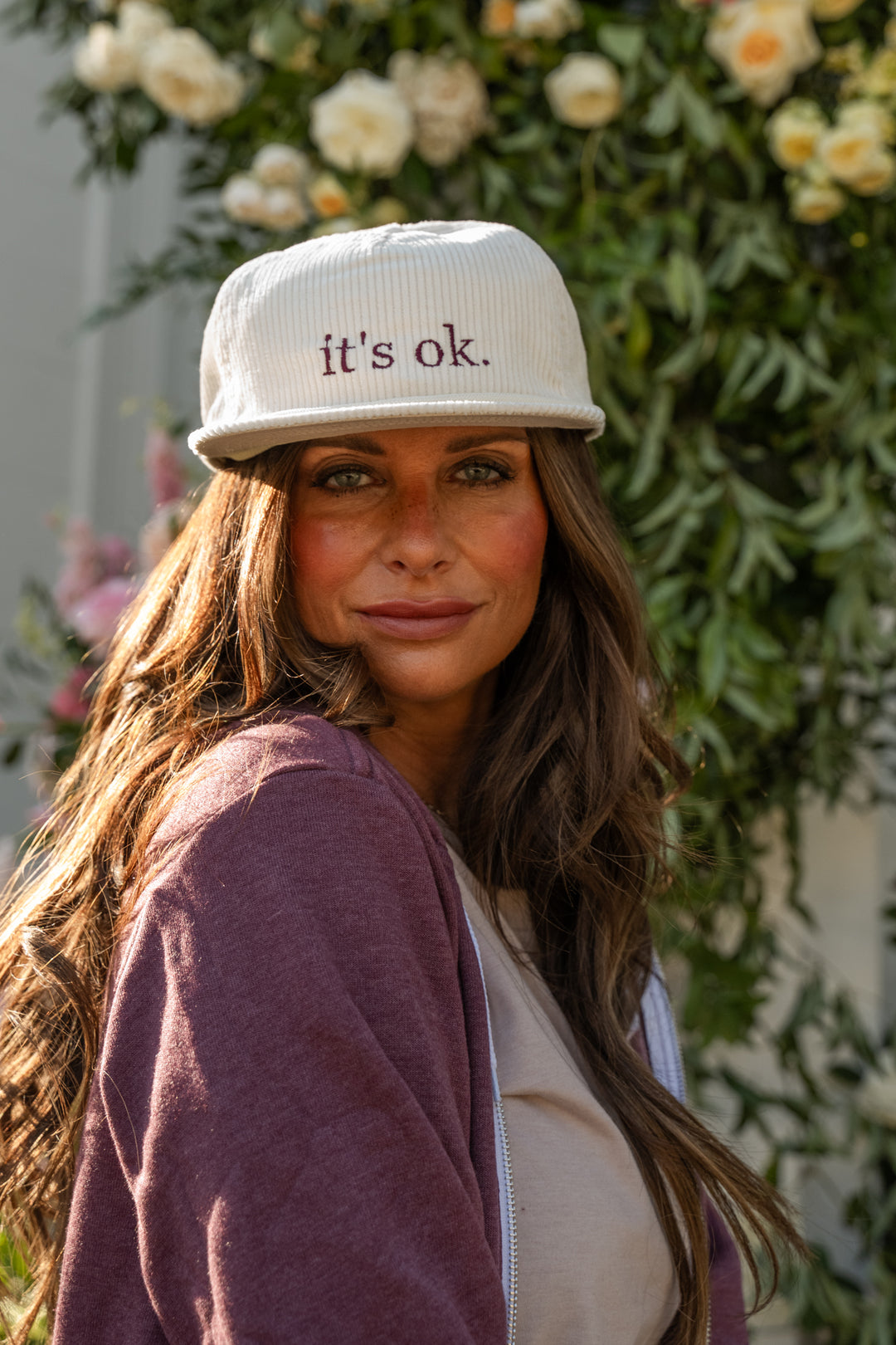 Ivory its ok. Corduroy Jane Hat | R. Riveter x Nightbirde Foundation Collection