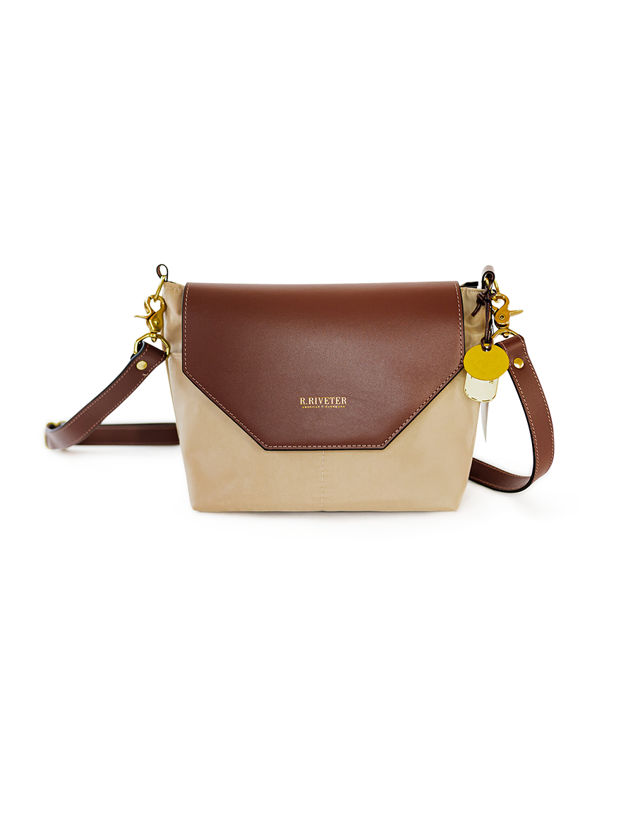 Hobby | Khaki Nylon + Brown Leather