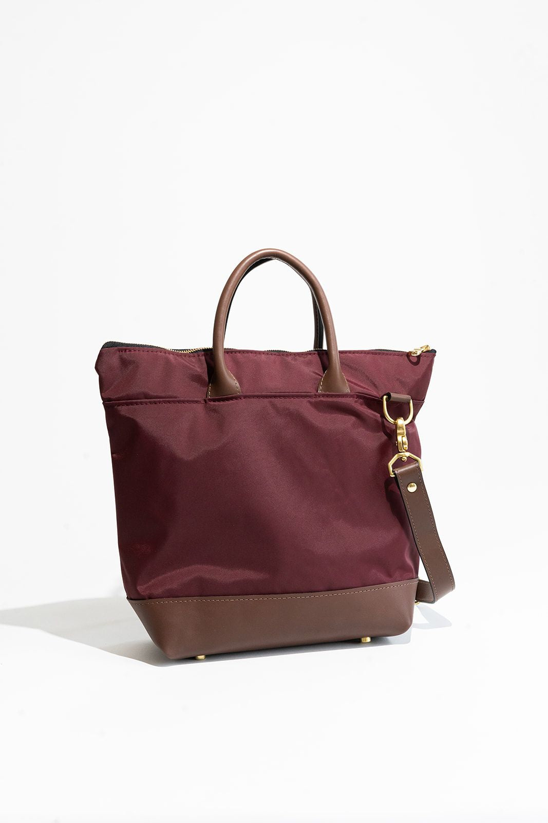 Otto | Wine Nylon + Brown Leather