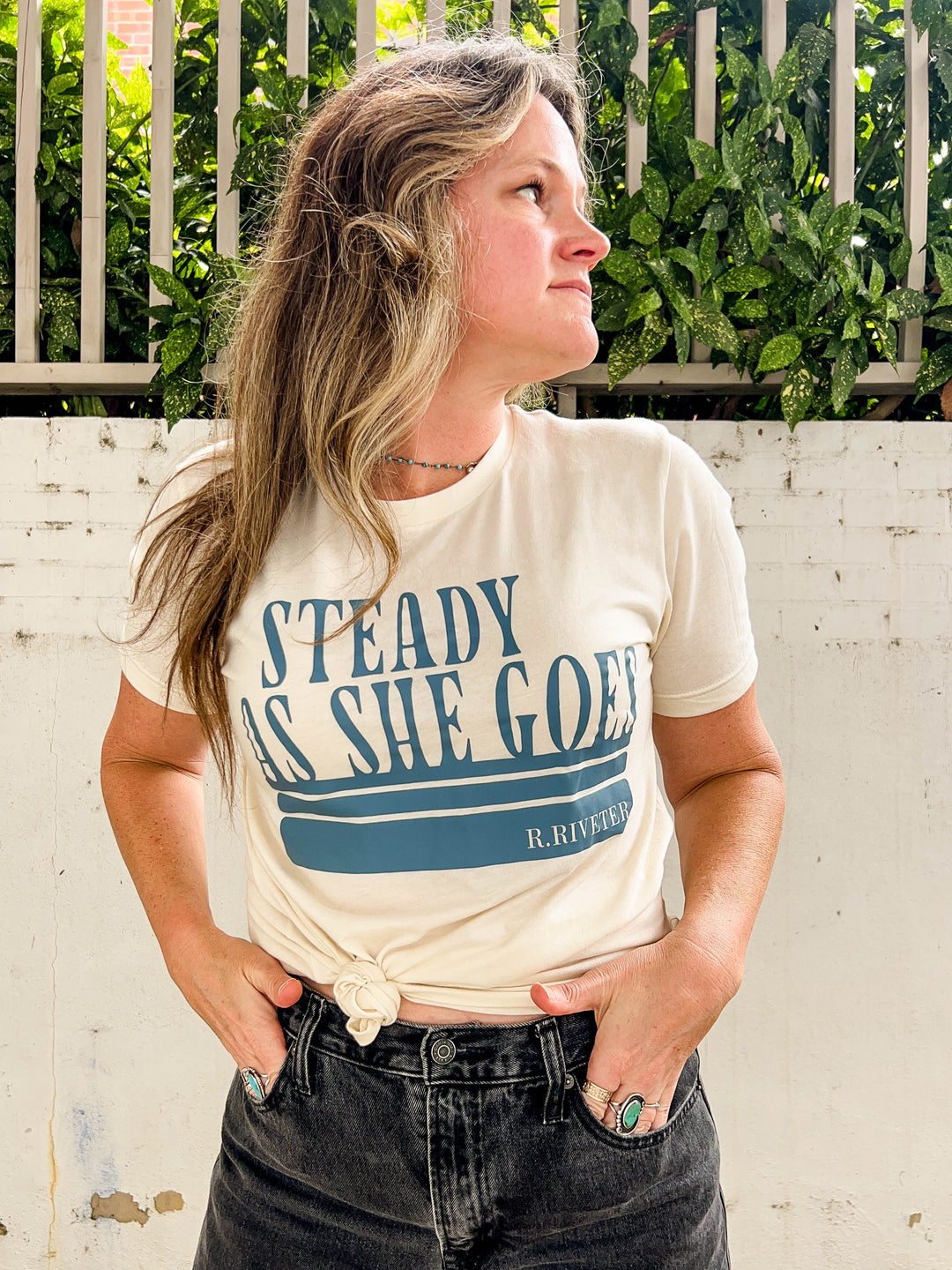 Beige T-Shirt | Steady As She Goes