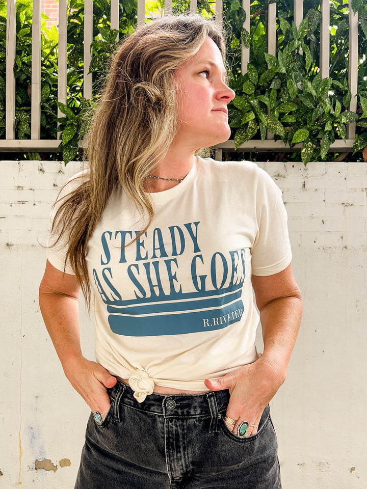 Beige T-Shirt | Steady As She Goes