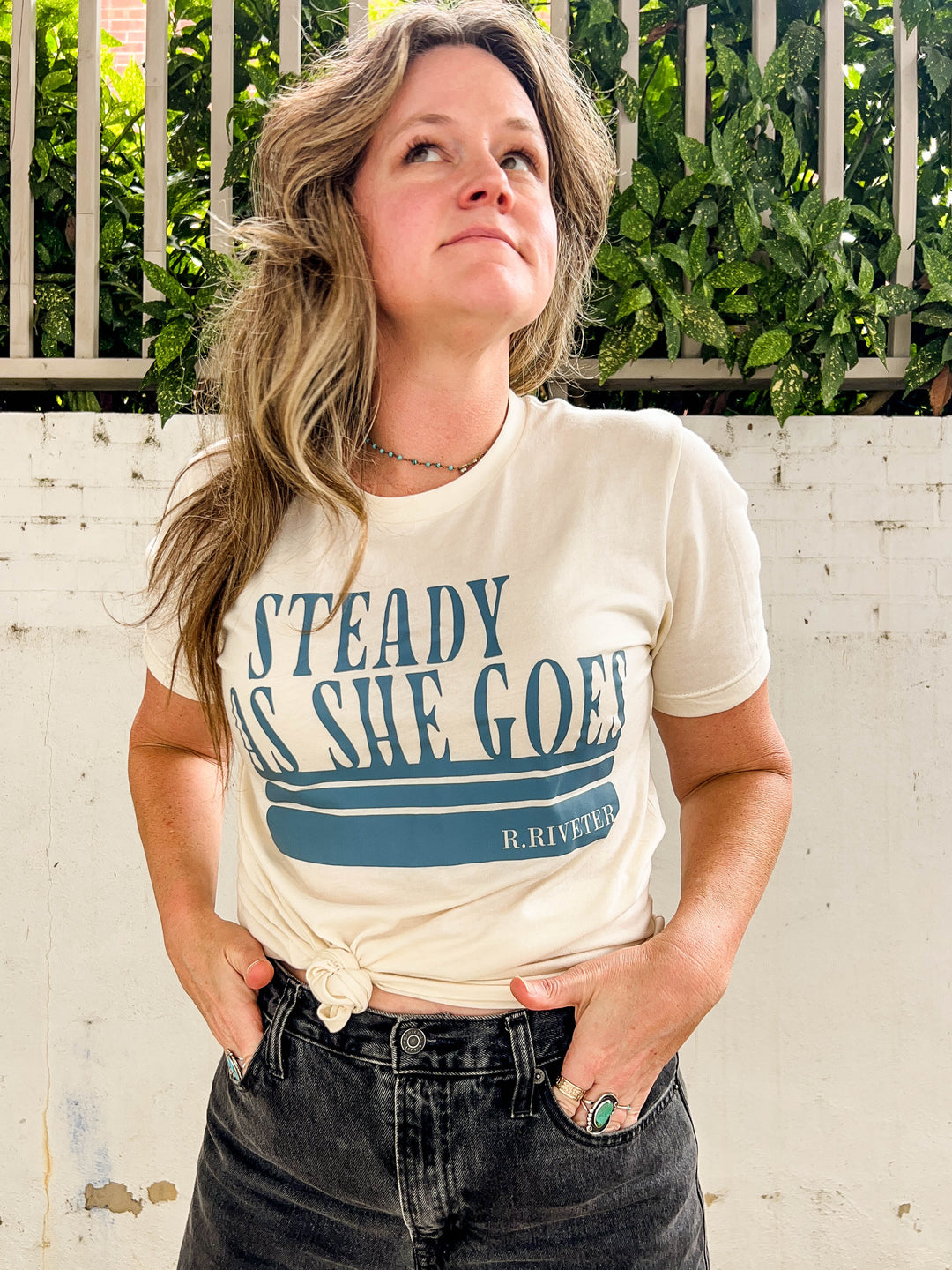 Beige T-Shirt | Steady As She Goes