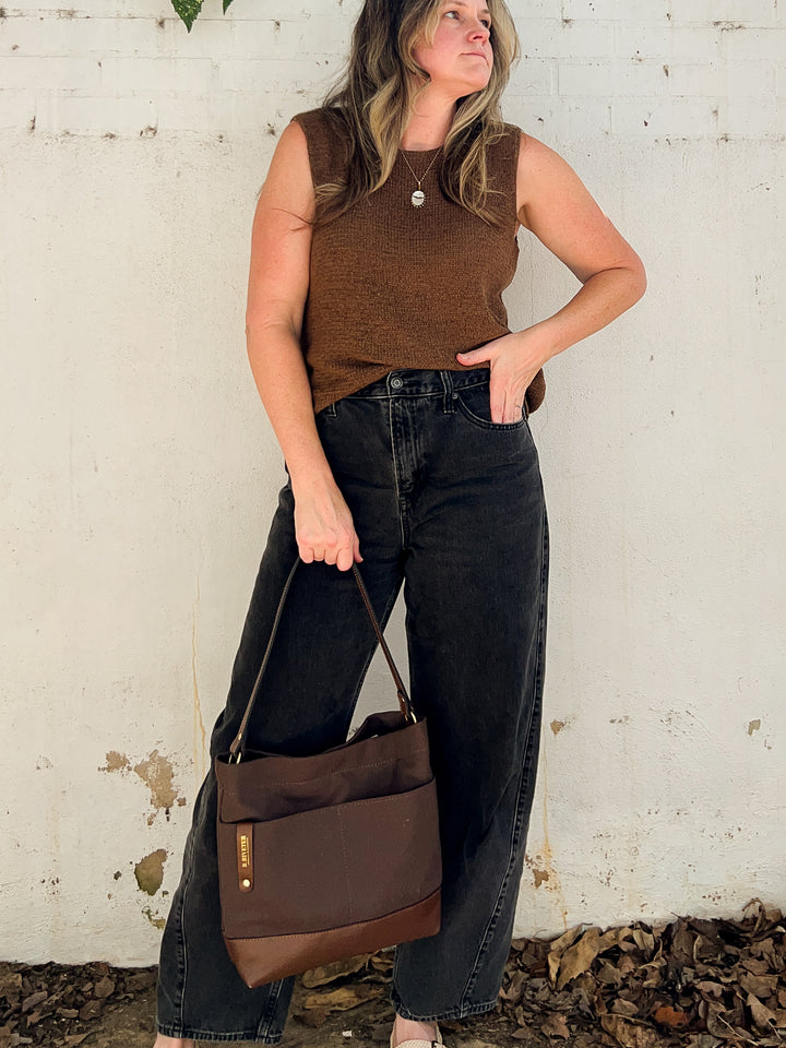 Sophia Umber Brown Canvas