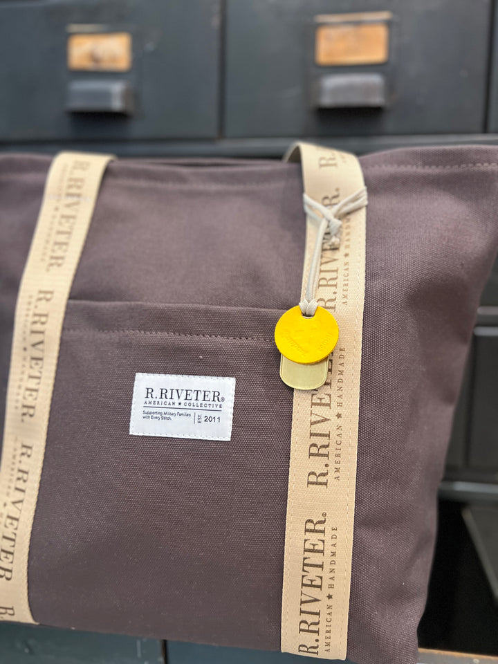 Margot Tote | Umber Brown Canvas