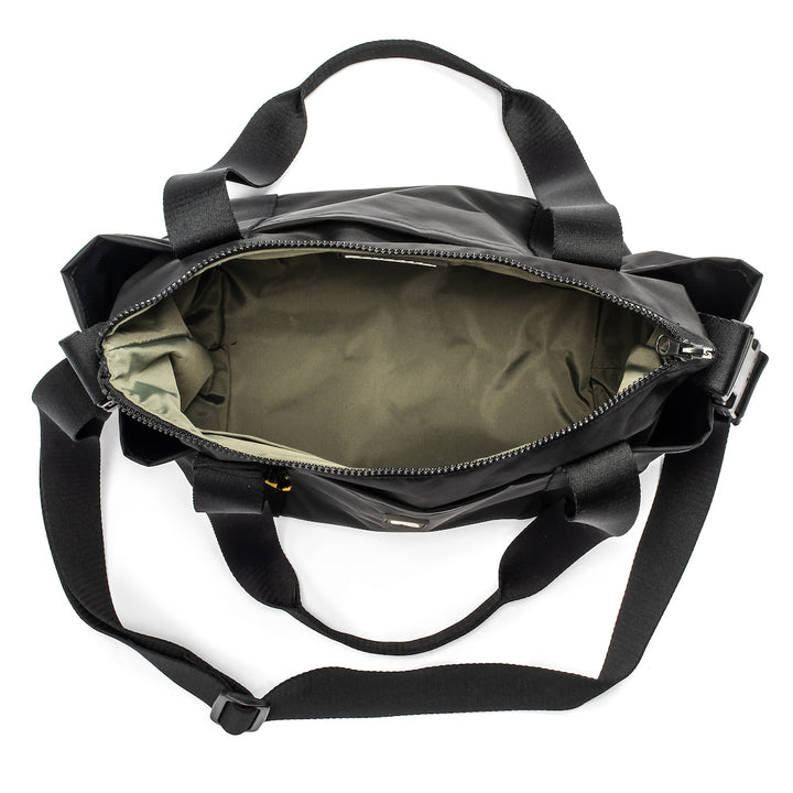 Mattie Large | Black Nylon Satchel