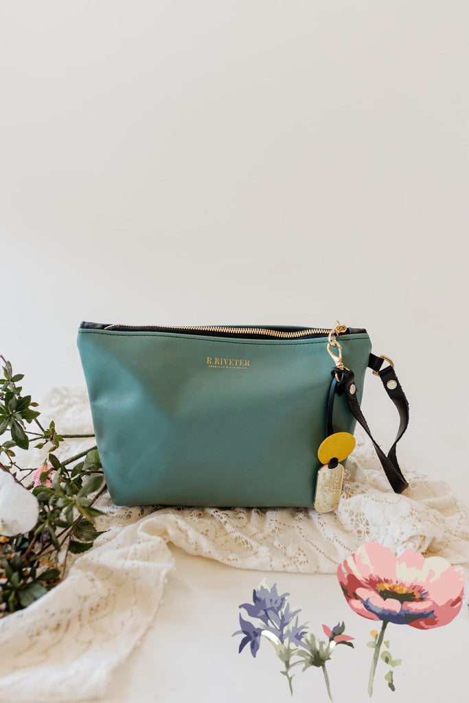 Naomi | Special Edition Wildflower Leather Clutch