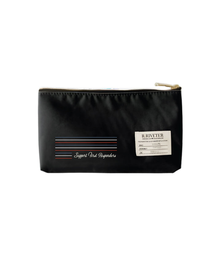 Lucy Zipper Pouch | Black Nylon Support First Responders