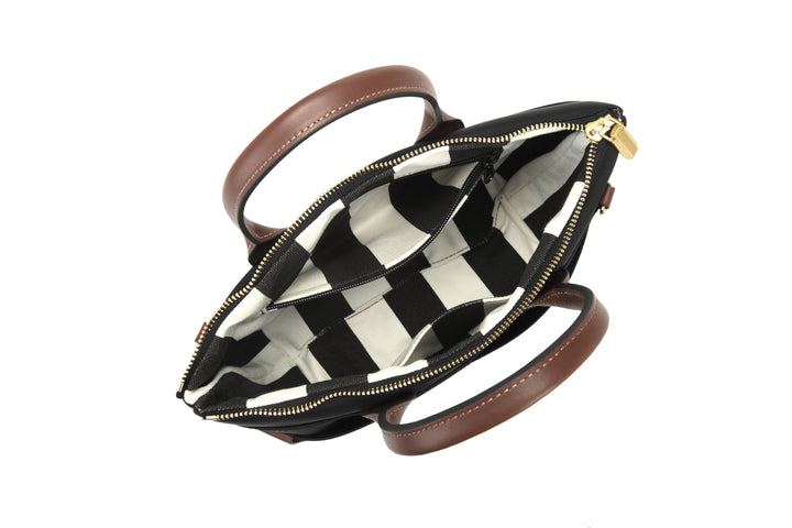 Dot | Slate Nylon + Brown Leather