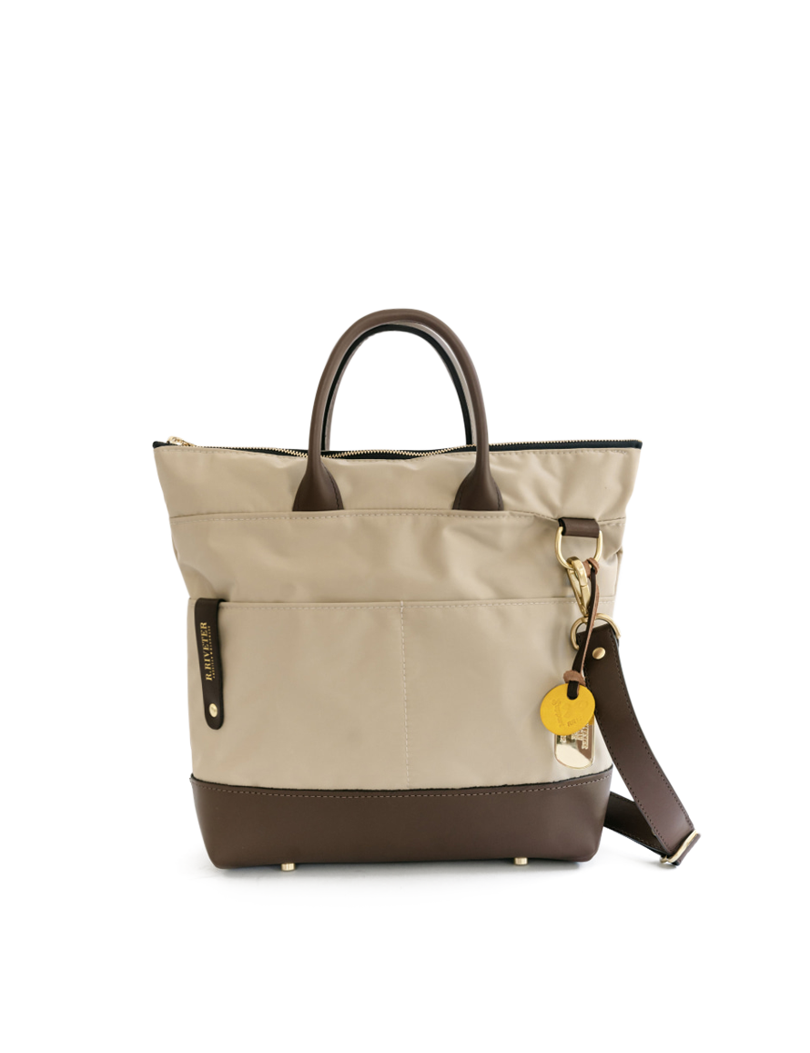 Otto | Khaki Nylon + Brown Leather