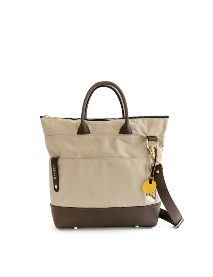 Otto | Khaki Nylon + Brown Leather