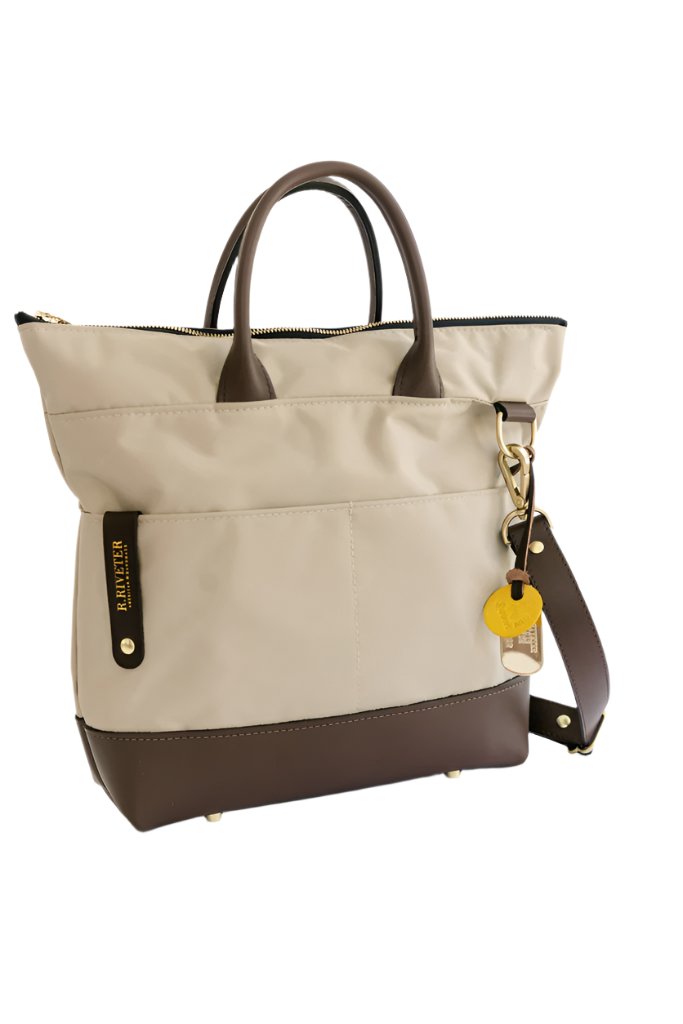 Otto | Khaki Nylon + Brown Leather