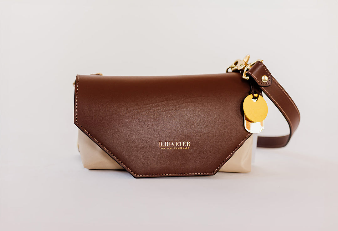 Patton | Khaki Nylon + Brown Leather