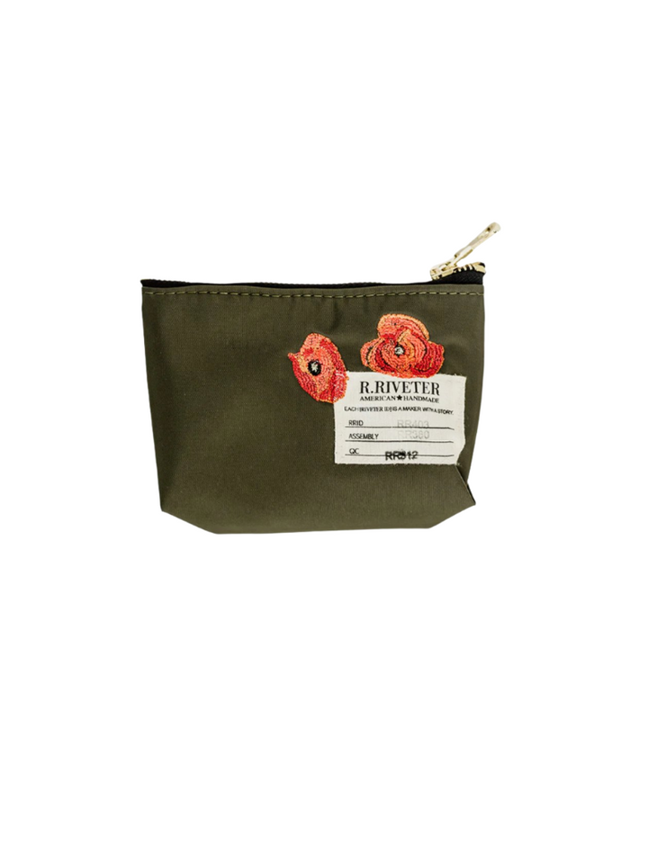 Lucy Mini Zipper Pouch | Poppy Special Edition Fatigue Nylon