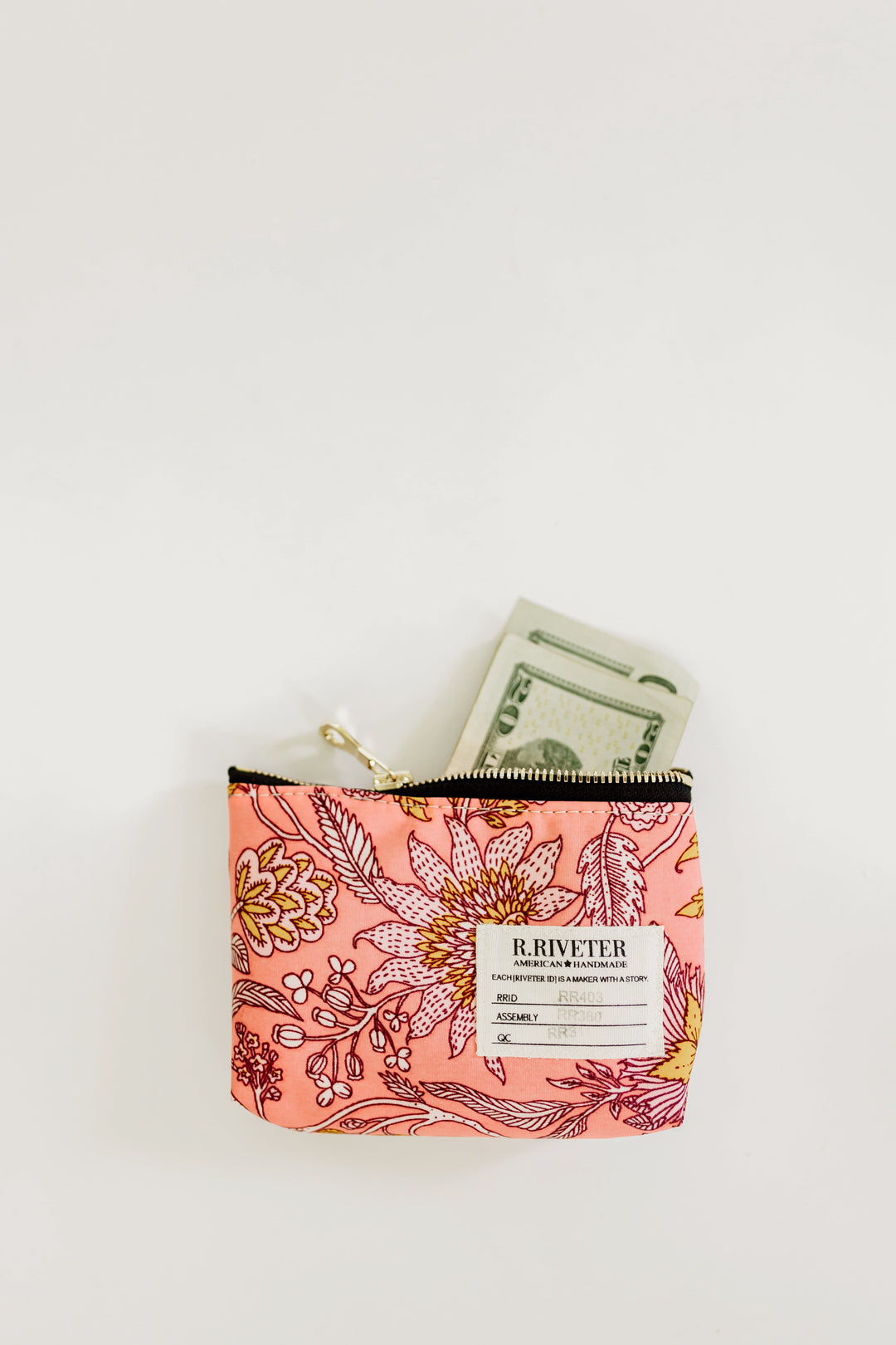 Lucy Mini | Rose Bandana Printed Nylon Zipper Pouch