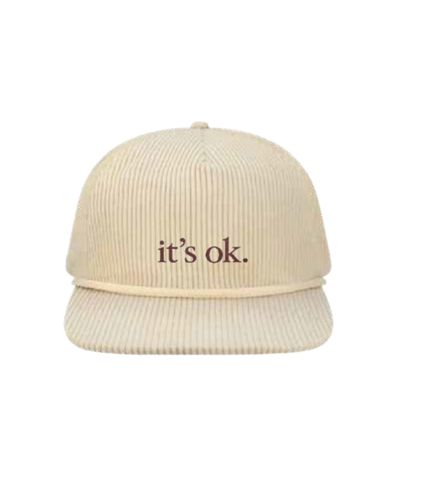 Ivory its ok. Corduroy Jane Hat | R. Riveter x Nightbirde Foundation Collection