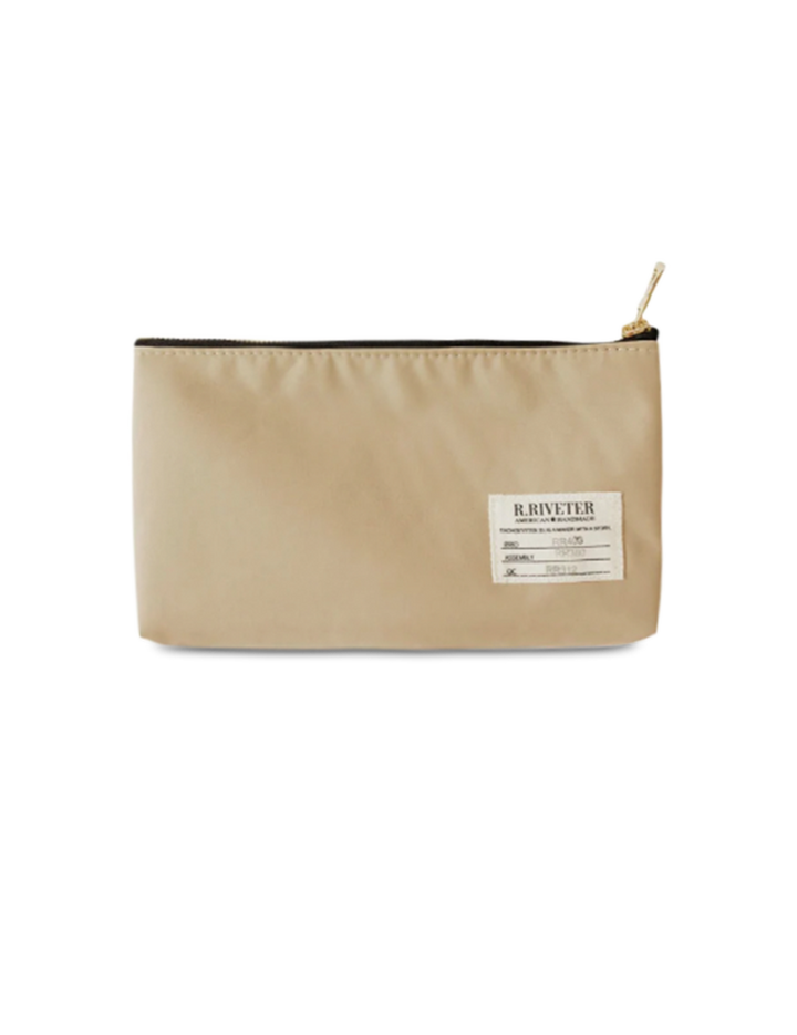 Lucy Zipper Pouch | Khaki Nylon