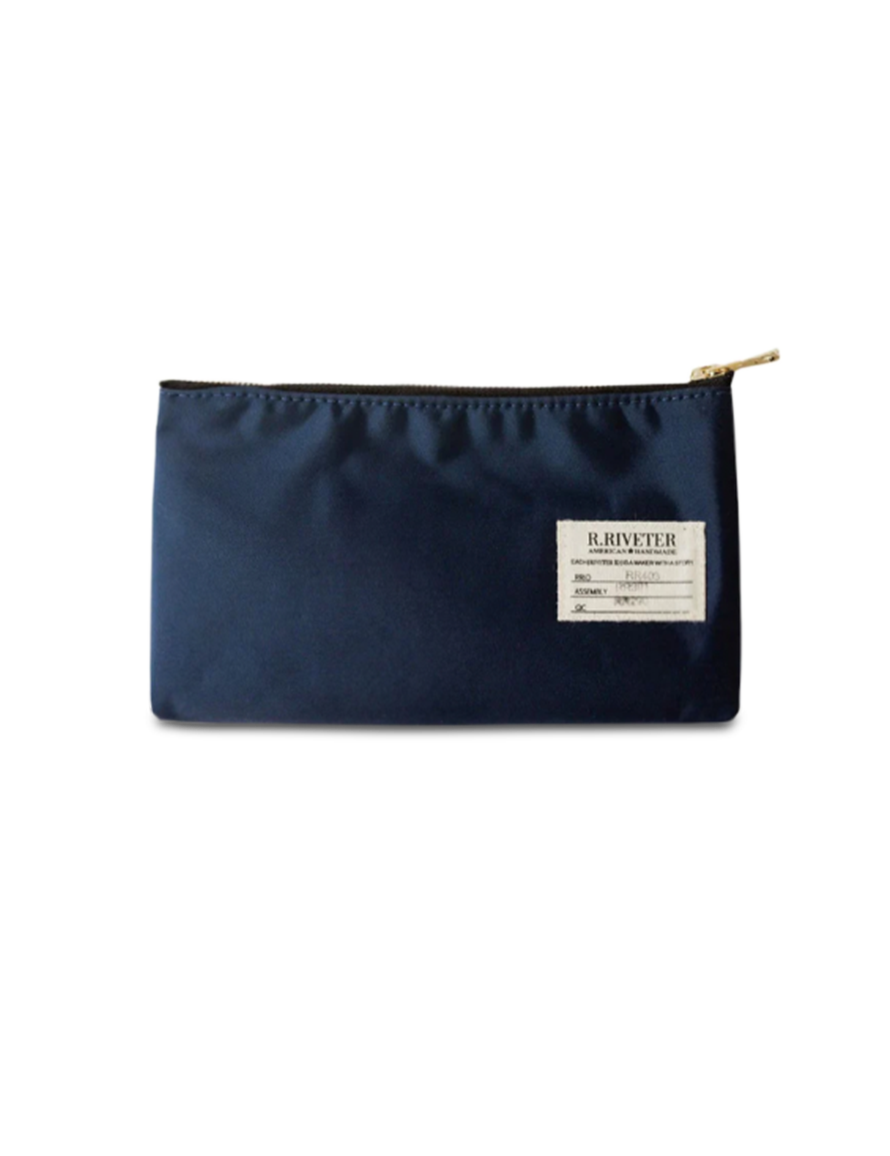 Lucy Zipper Pouch | Navy Nylon