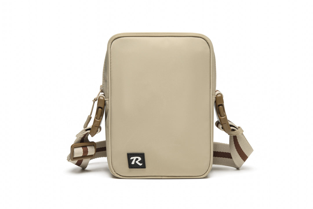 Martha  | Khaki Nylon + Neutral Stripe Webbed Strap