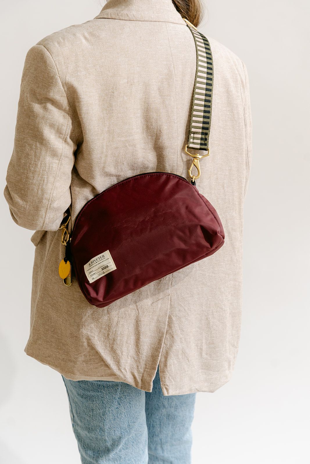 Hopper | Wine Nylon + Geo Webbed Strap