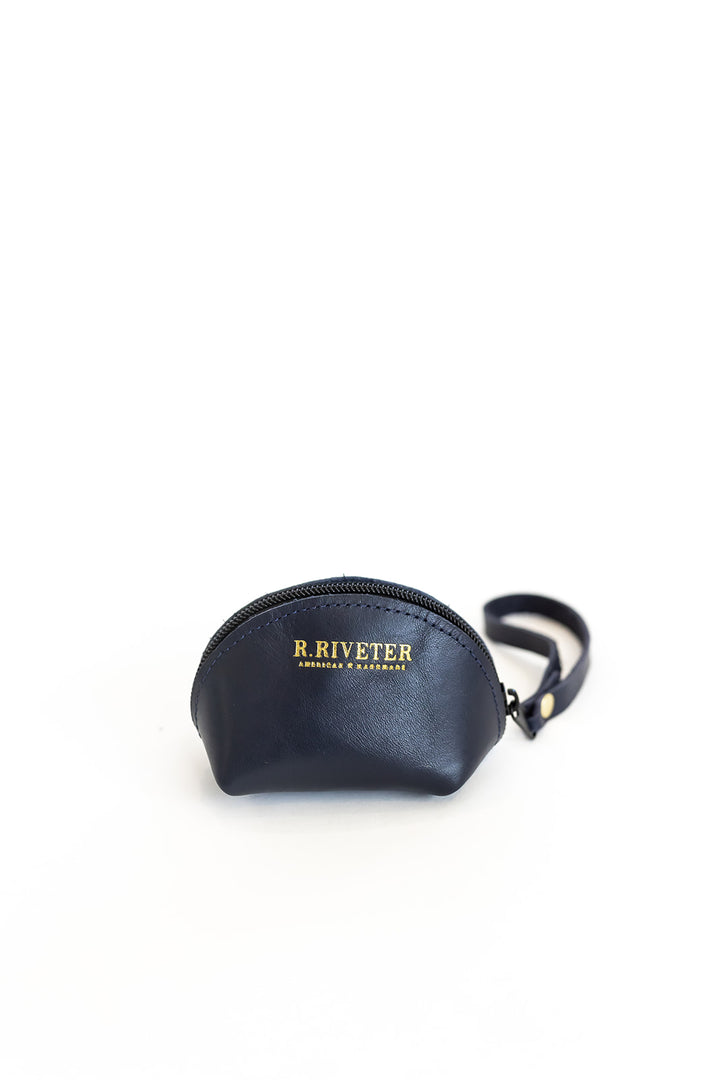 Clara Mini Pouch | Navy Leather