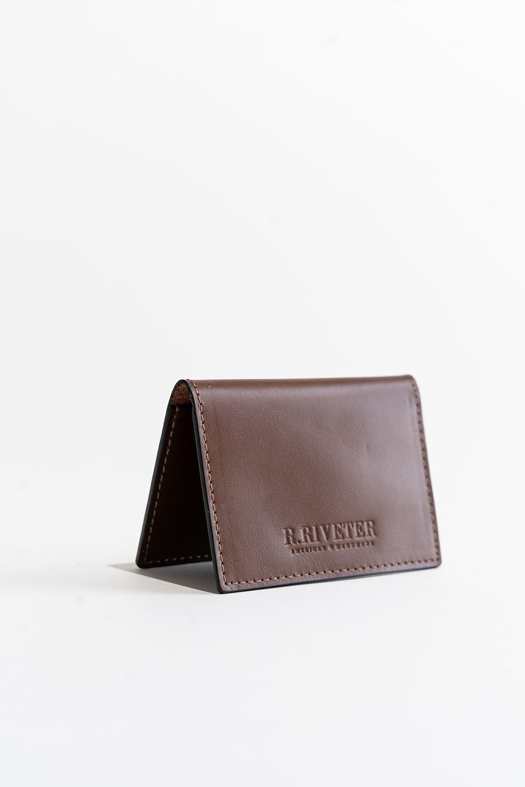1776 Slim Card Holder | Signature Brown Leather Wallet
