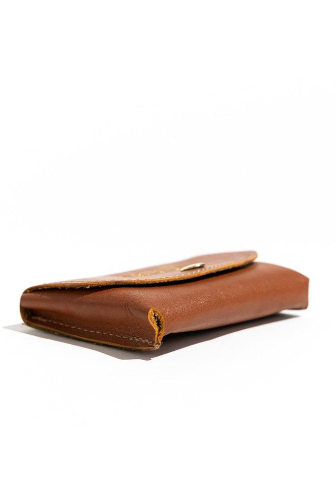 Ida Mini | Tan Leather Card Holder Wallet