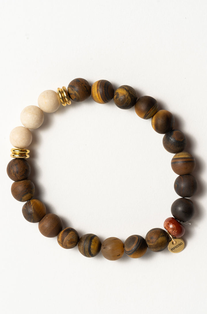Riveter Made Bracelet | Protection (Tigers Eye)