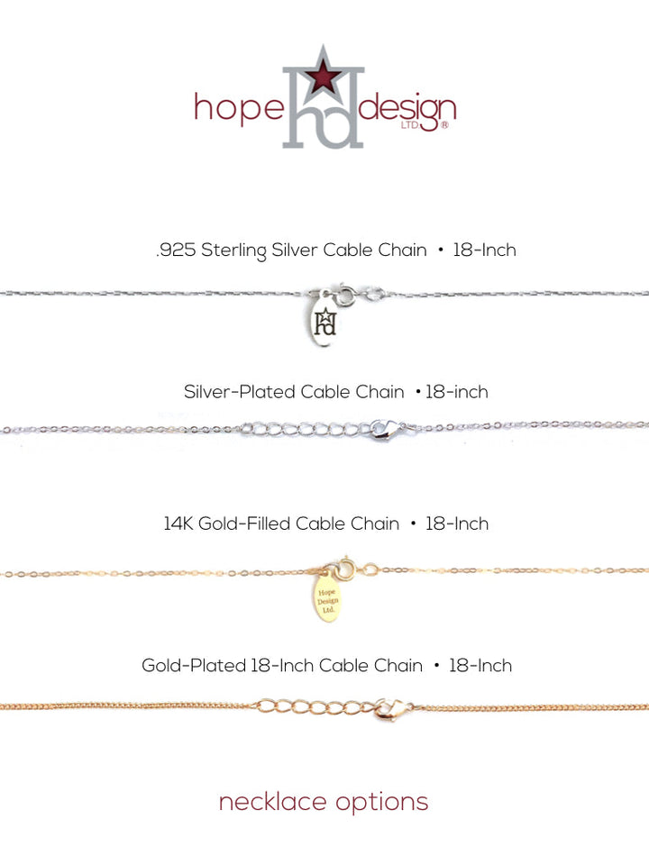 Hope Design Ltd. | Air Force Button Necklace