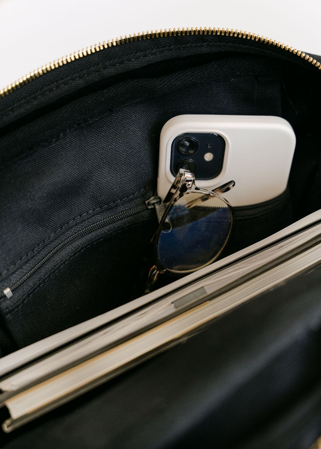 Corbin | Signature Black Canvas + Leather Backpack