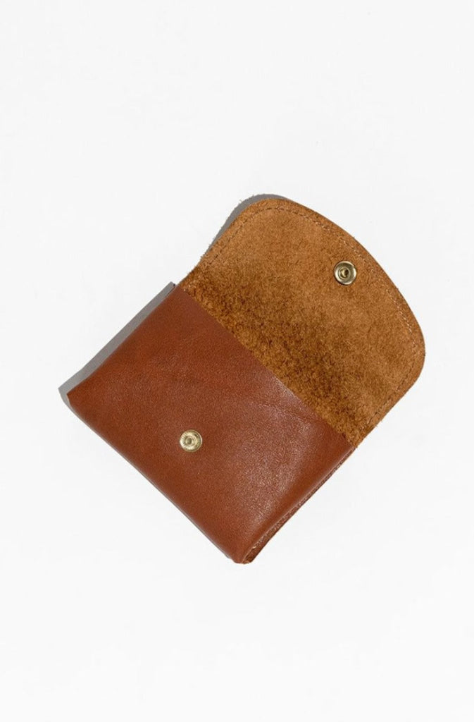 Ida Mini | Tan Leather Card Holder Wallet