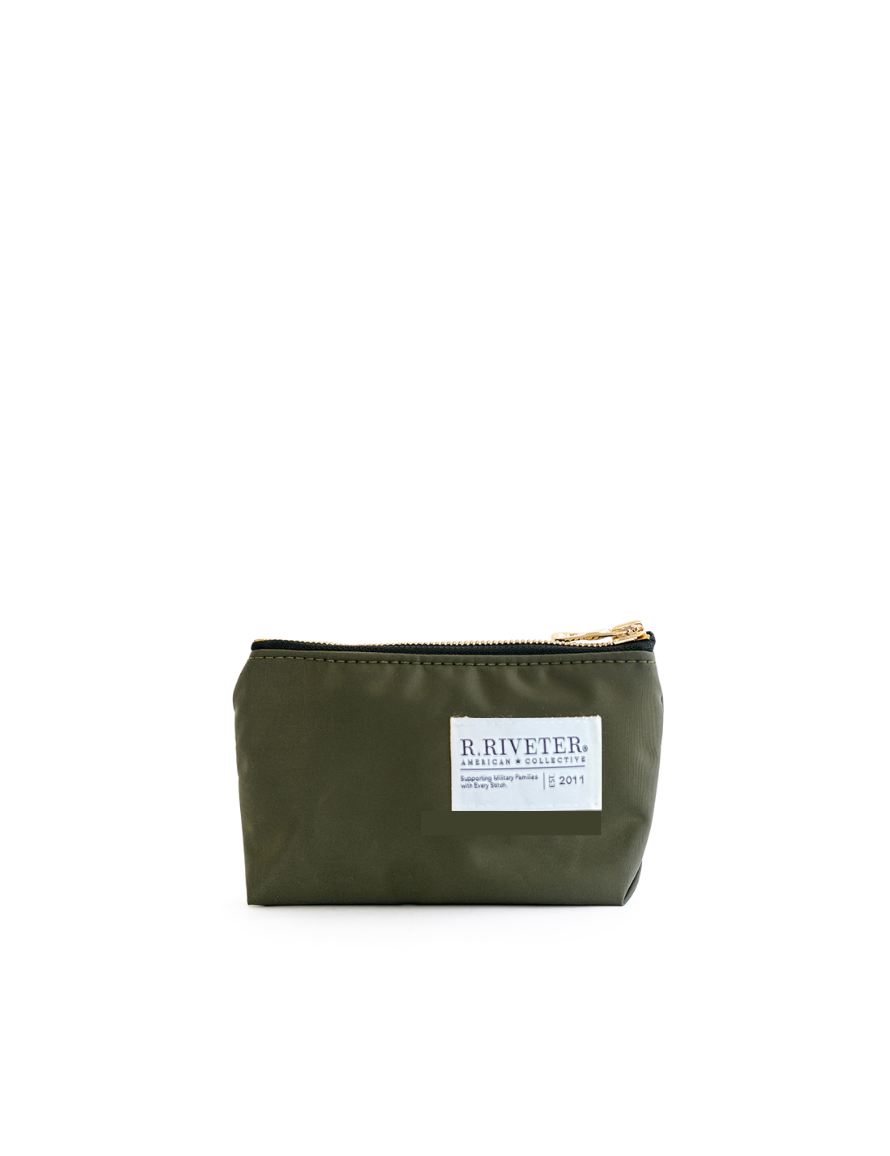 Lucy Mini Zipper Pouch | Fatigue Nylon