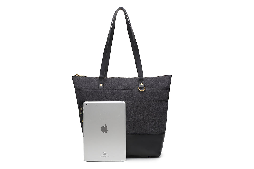 Harriet | Black Washed Canvas + Black