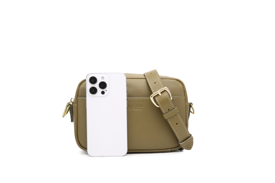 Jane Crossbody Bag | Fatigue Leather